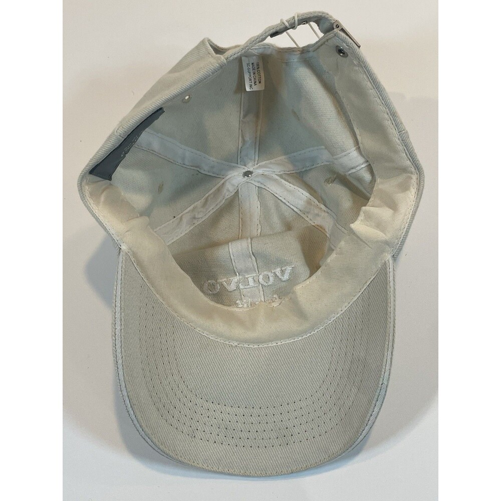 Authentic Volvo "For Life" Official Cap New With Tags Tan Khaki Driving Hat - Picture 7 of 11